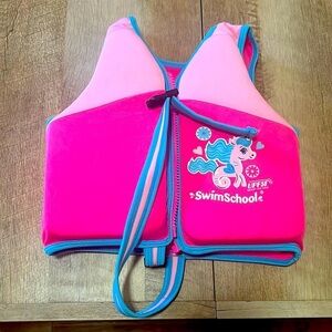 Swim School Youth Swim Training Vest, Unicorn mermaid Theme, Ages 2-4 Years